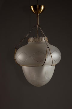 Swedish modern 1940's ceiling lamp, attr. Hans Bergström for Ateljé Lyktan
