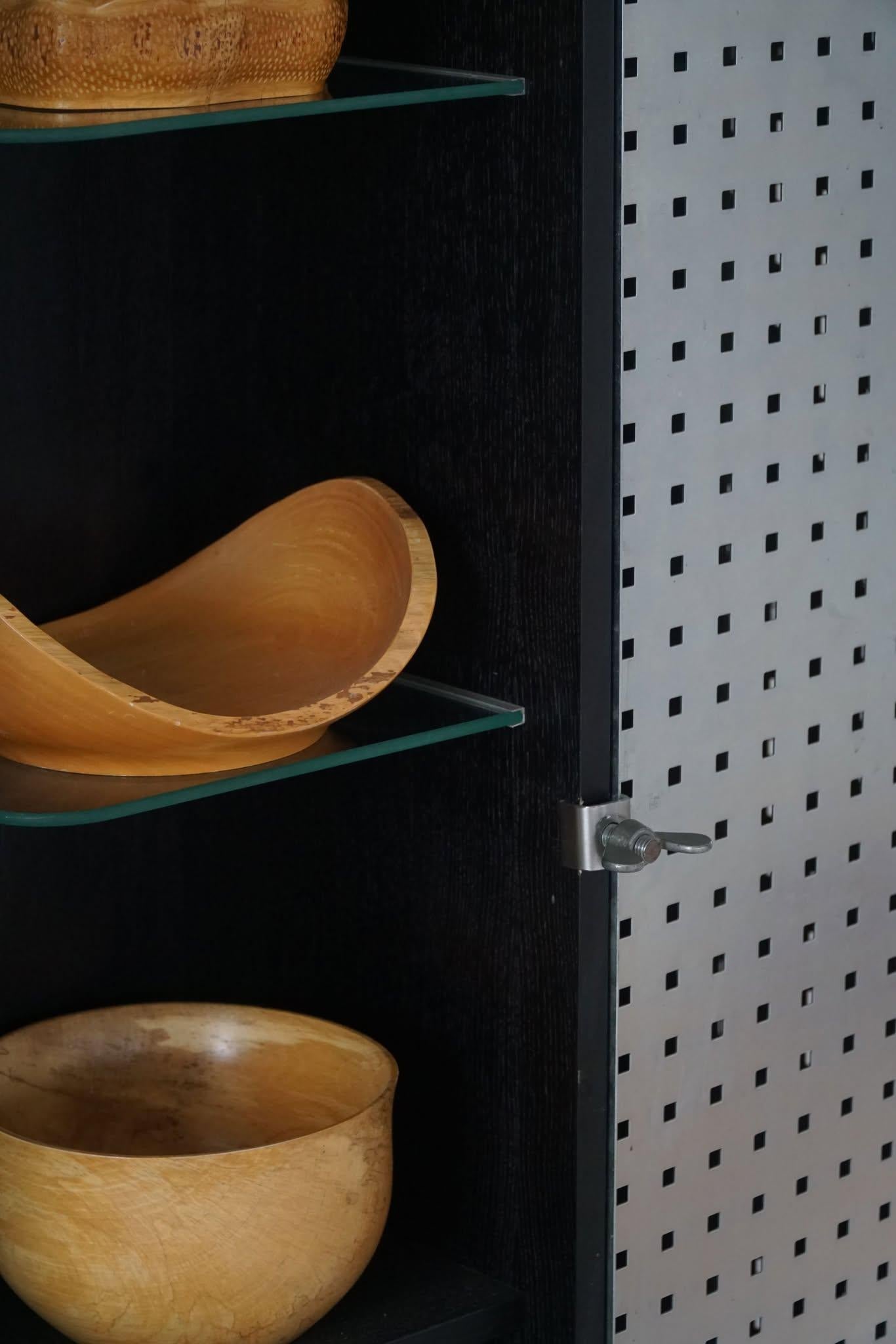 Swedish Modern, A Tall Narrow Cabinet in Steel, Late 20th Century 7