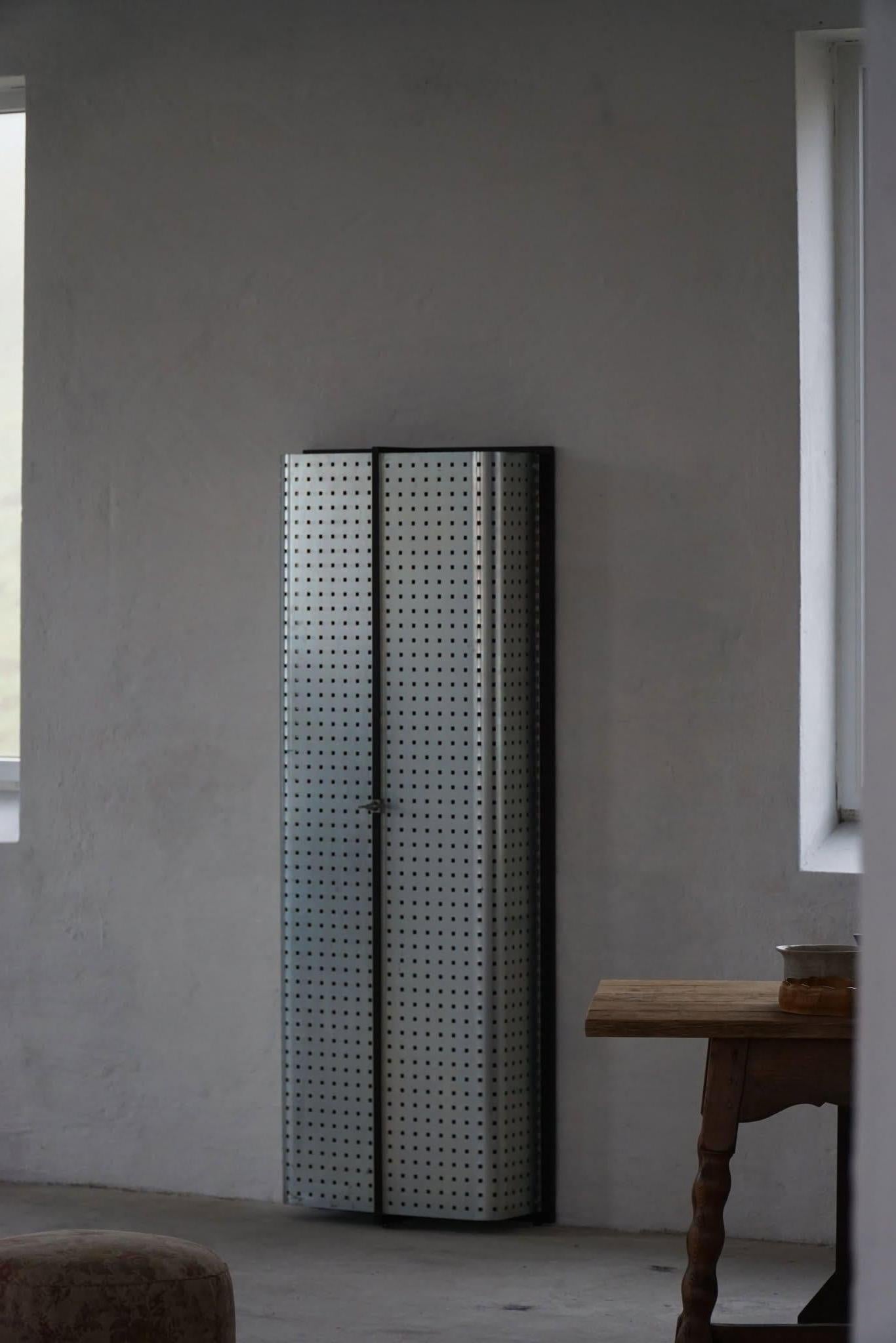 Swedish Modern, A Tall Narrow Cabinet in Steel, Late 20th Century 15