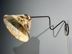 Swedish Modern, Adjustable Wall Light, Copper, Sweden, 1970s