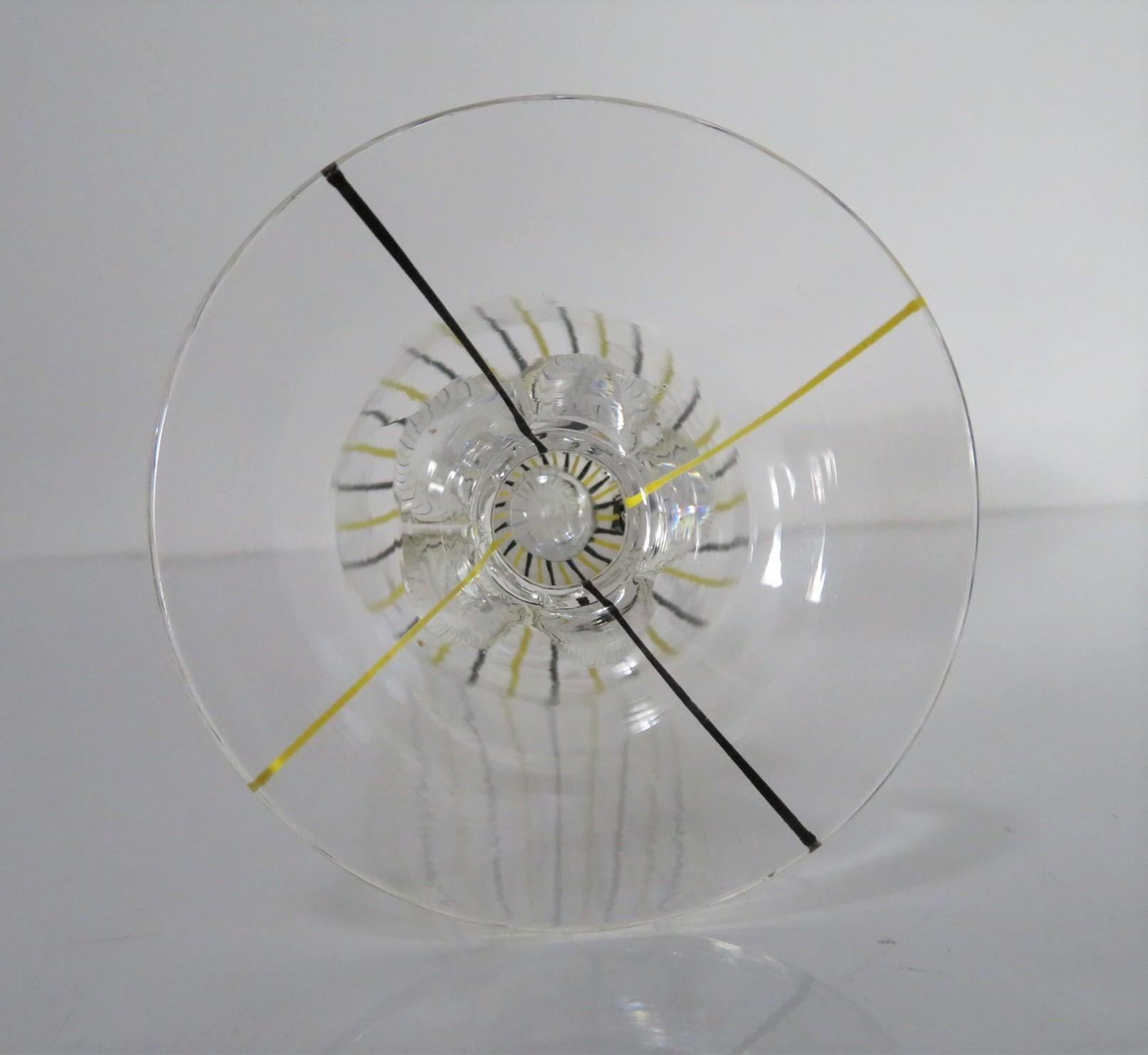 Swedish Modern AFORS Blown Glass Stemmed Vase, Sweden, 1940s For Sale 1