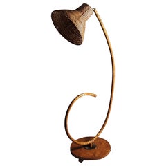 Swedish modern anonymous designer organic floor lamp, 1930s