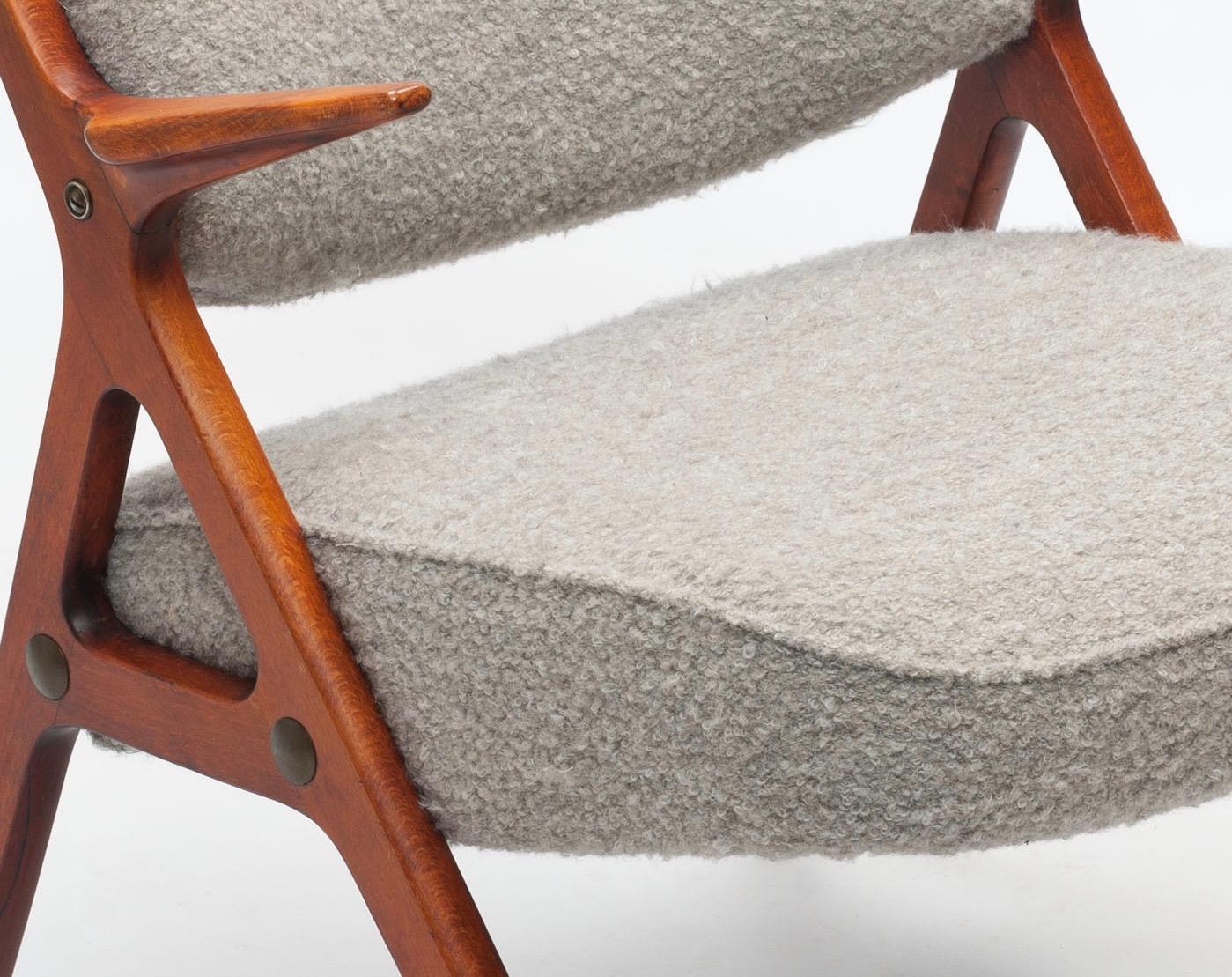 Swedish Modern Armchair in Alpaca Wool Upholstery by Bröderna Anderssons In Good Condition In Utrecht, NL