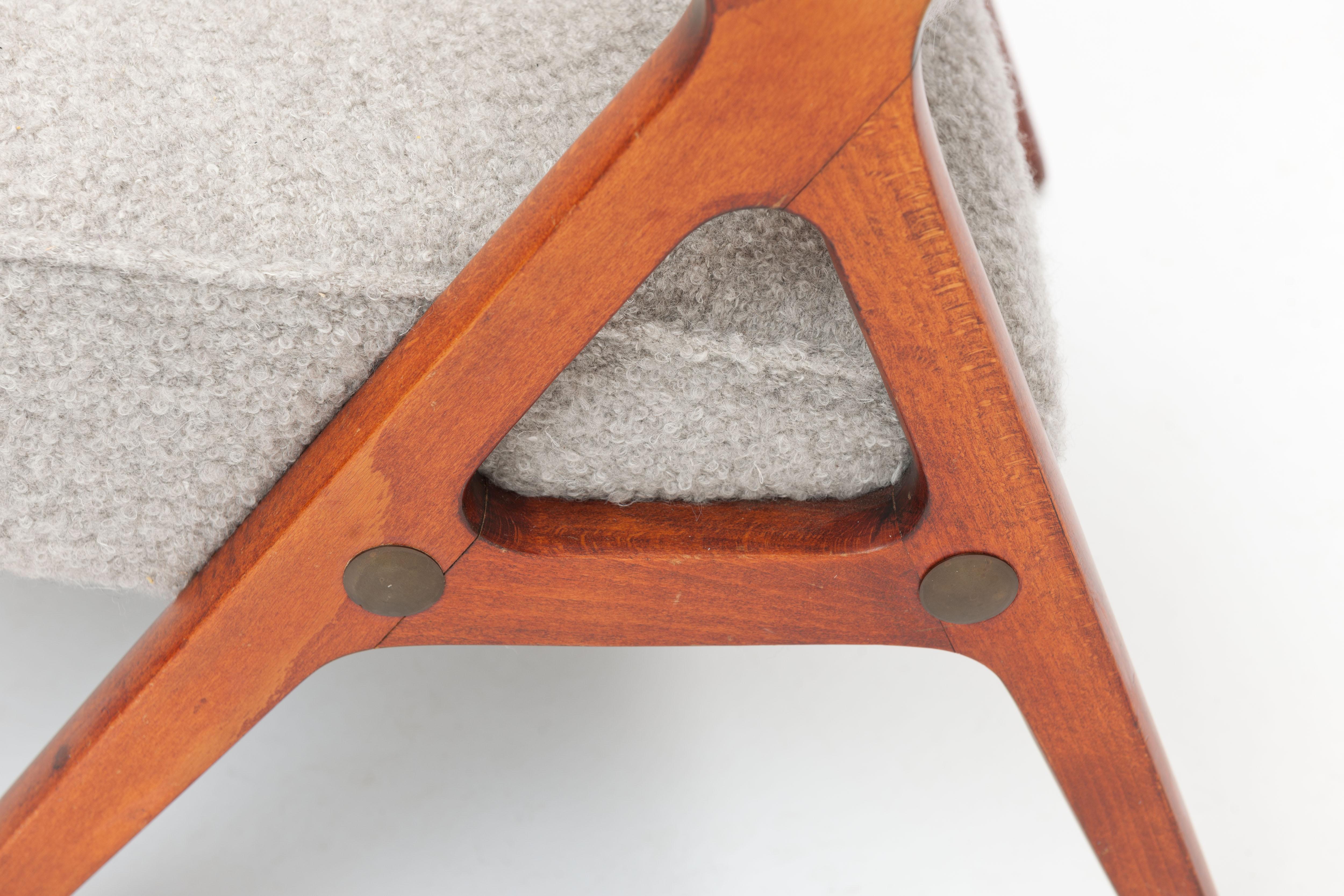 Swedish Modern Armchair in Alpaca Wool Upholstery by Bröderna Anderssons 2