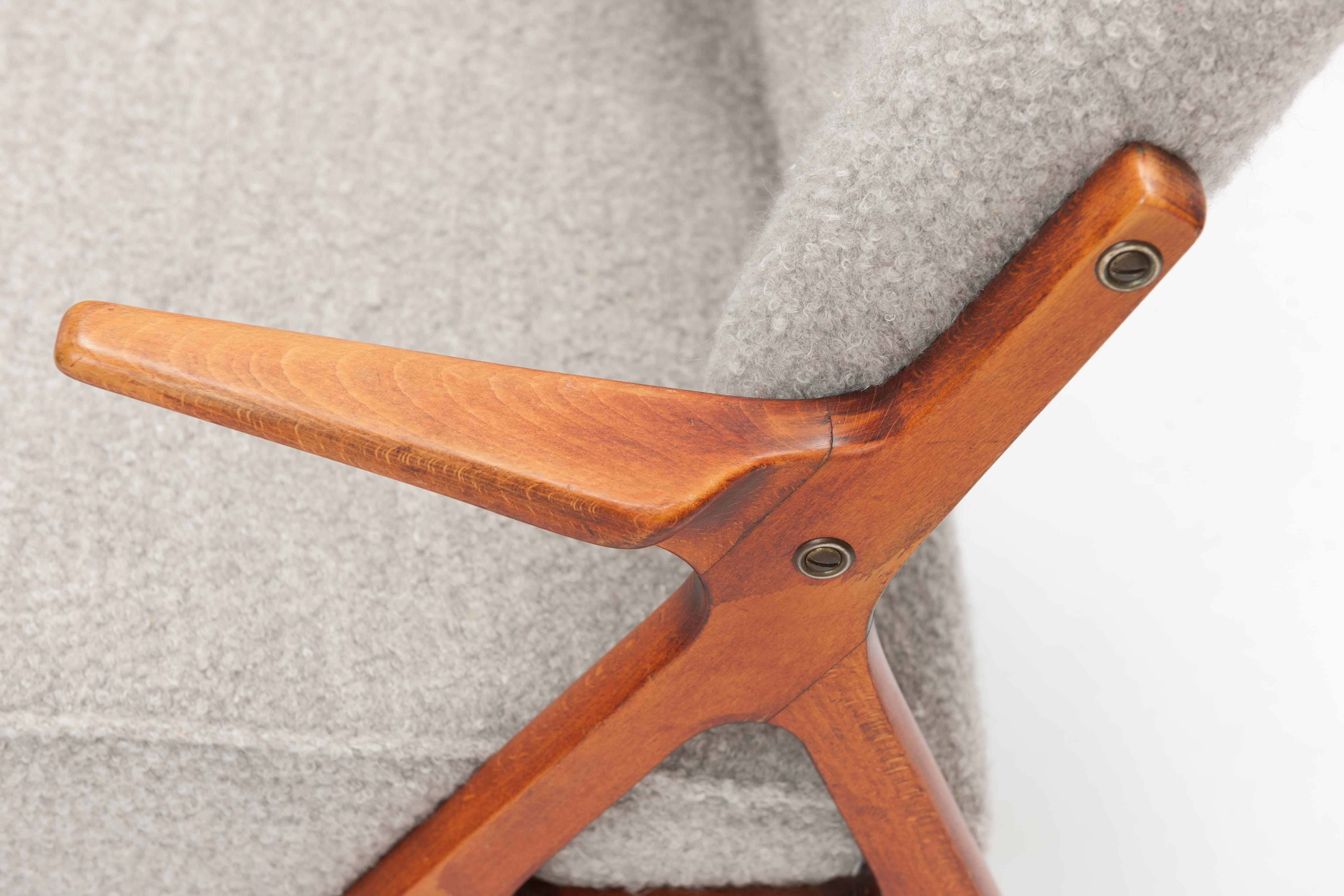 Swedish Modern Armchair in Alpaca Wool Upholstery by Bröderna Anderssons 3
