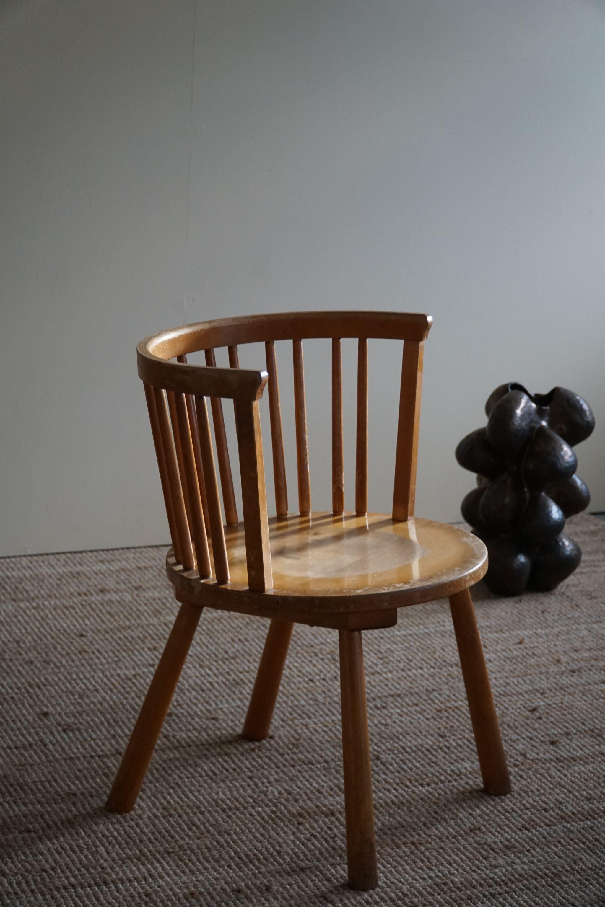 Schwedischer moderner Sessel im Stil von Axel Einar Hjorth, 1930er Jahre im Angebot 5