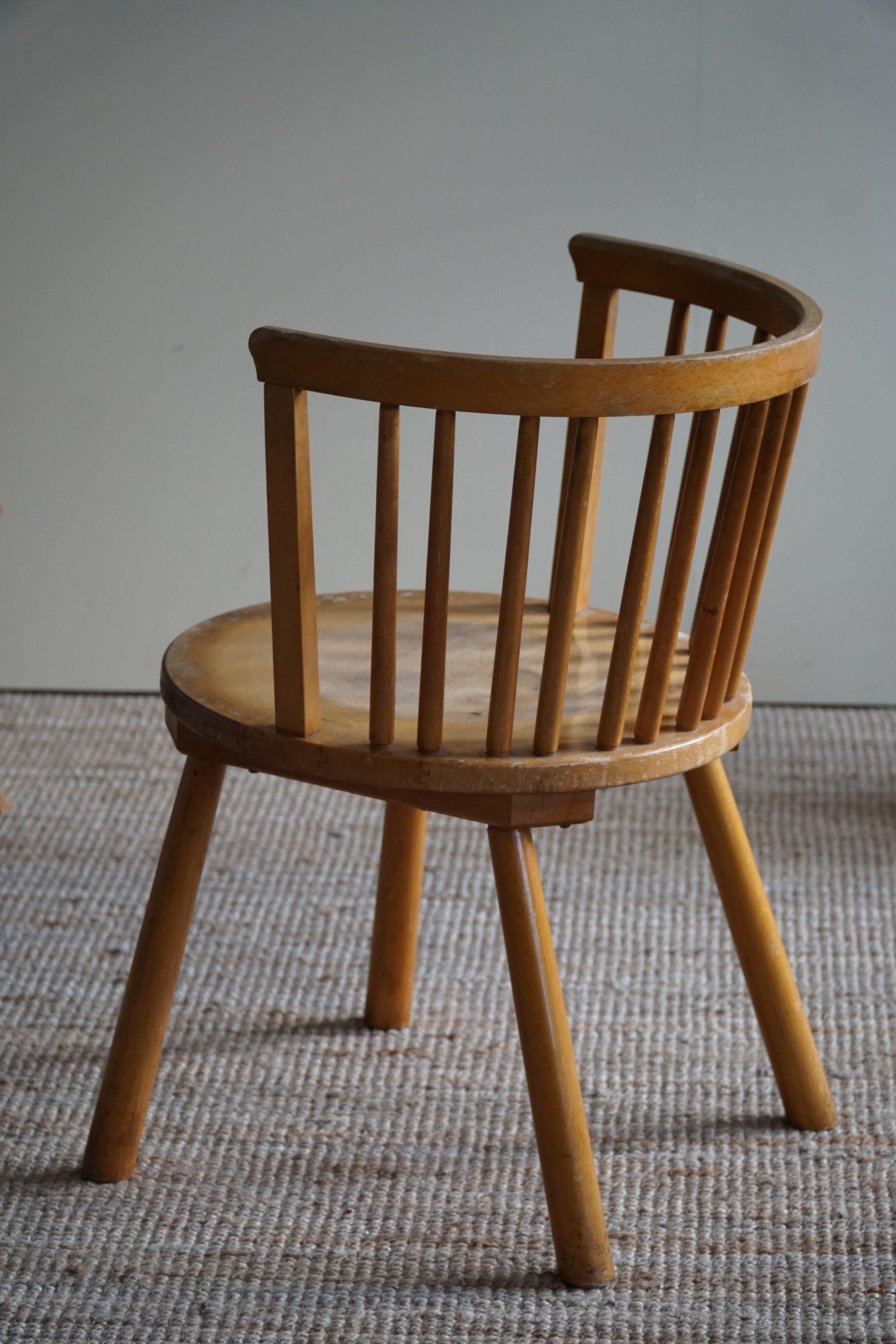 Schwedischer moderner Sessel im Stil von Axel Einar Hjorth, 1930er Jahre im Angebot 3