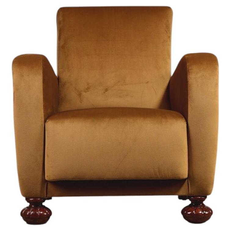 Fauteuil moderne suédois avec revêtement jaune, années 1940