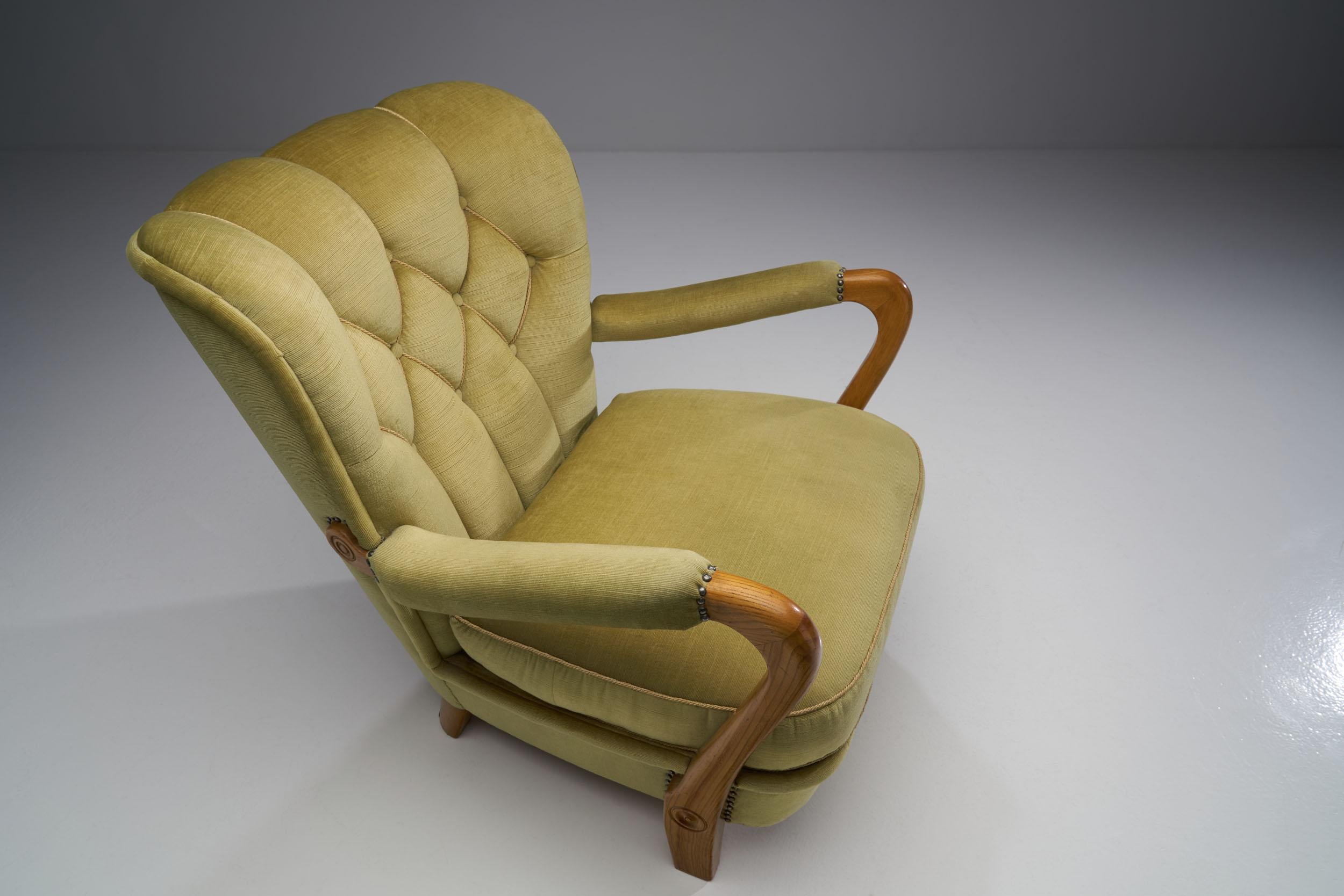 Swedish Modern Armchair, Sweden ca 1940s 3