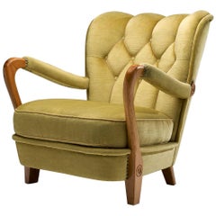 Swedish Modern Armchair, Sweden, circa 1940s