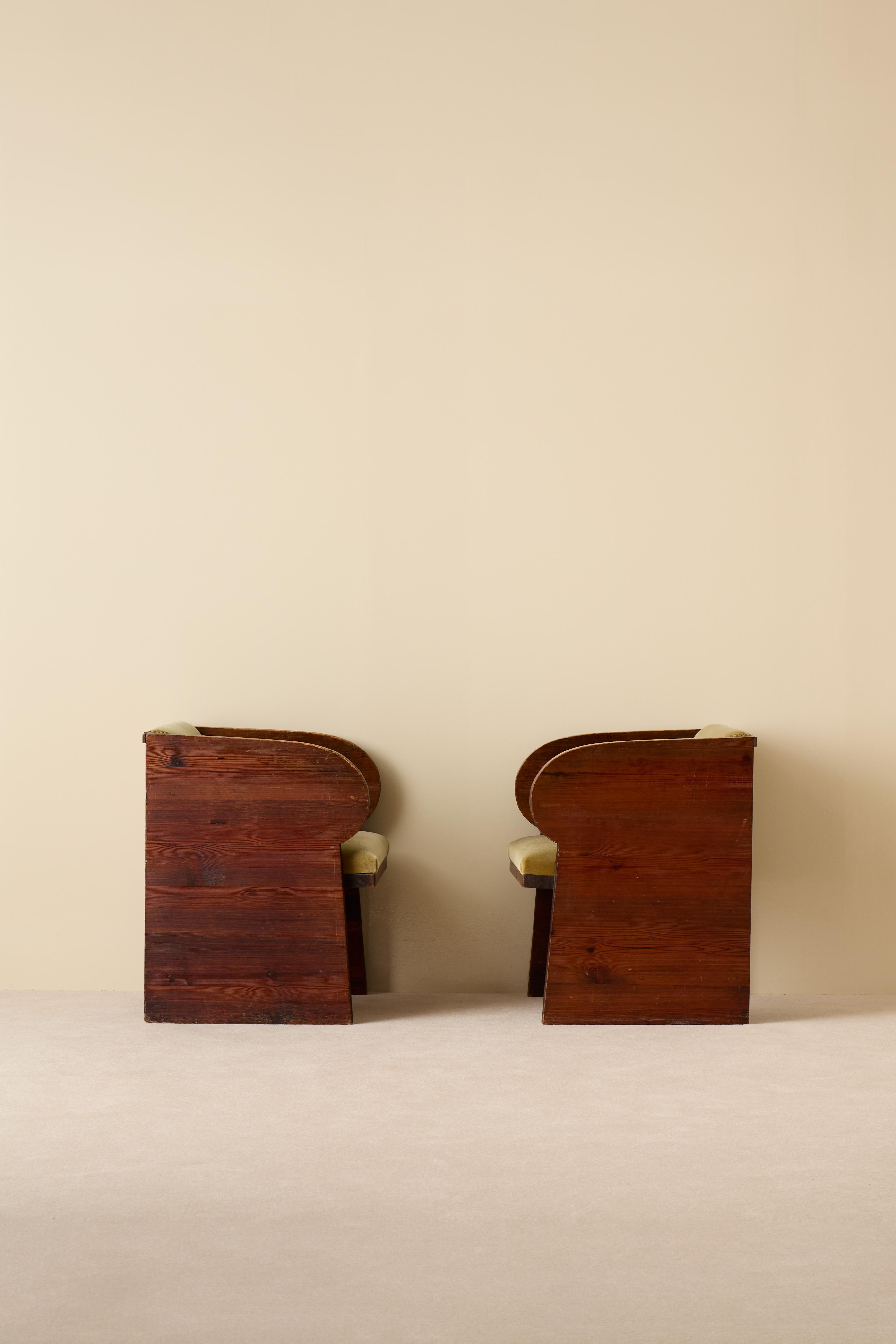 Scandinavian Modern Swedish Modern Armchairs, 1930s For Sale