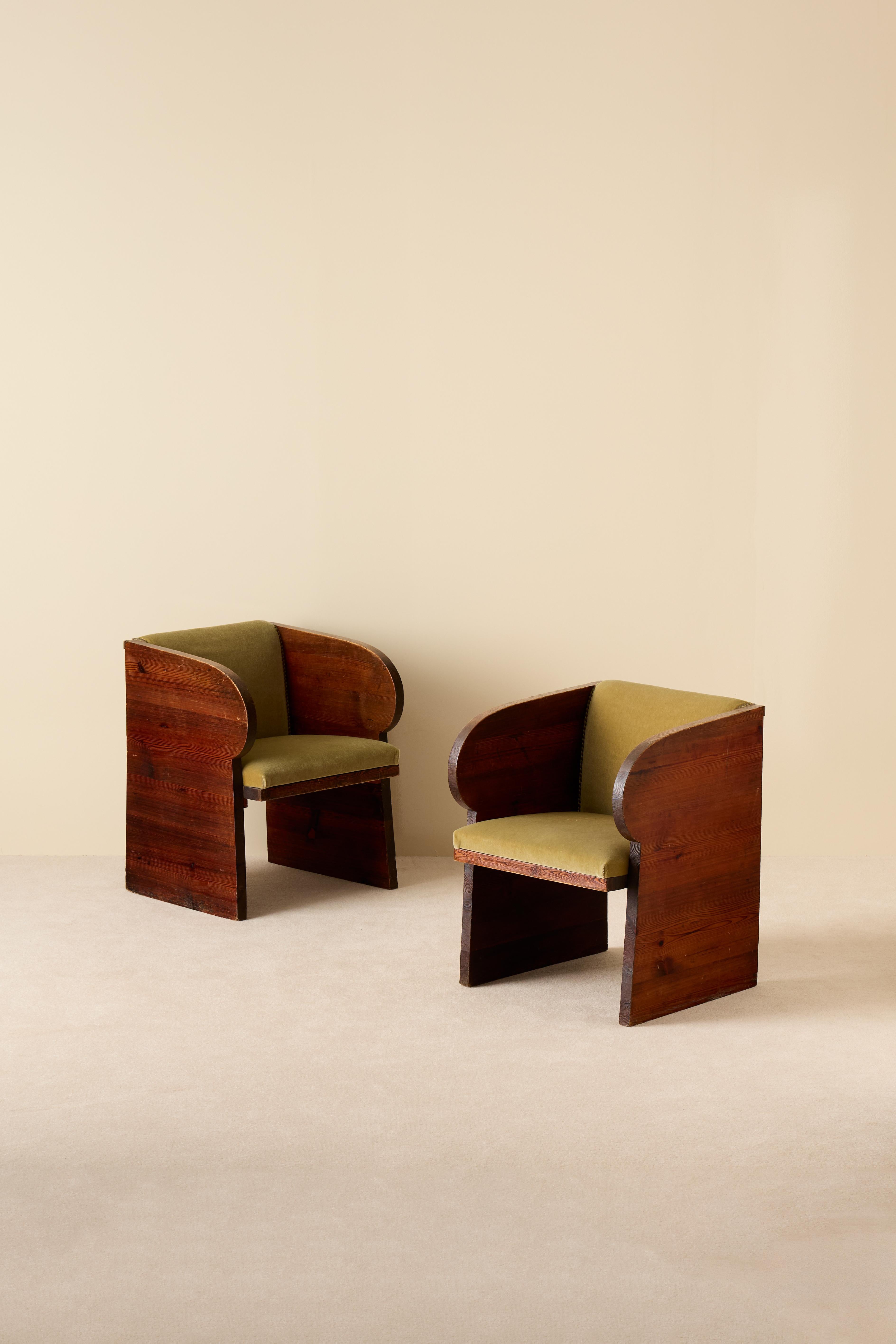 Mid-20th Century Swedish Modern Armchairs, 1930s For Sale