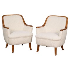 Swedish Modern Armchairs in the Style of Kerstin Hörlin-Holmquist 