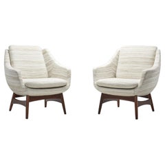 Poltrone moderne svedesi con gambe strutturali, Svezia, anni '60