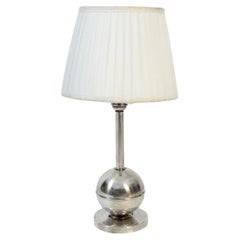 Swedish Modern Art Deco pewter table lamp, ca 1930