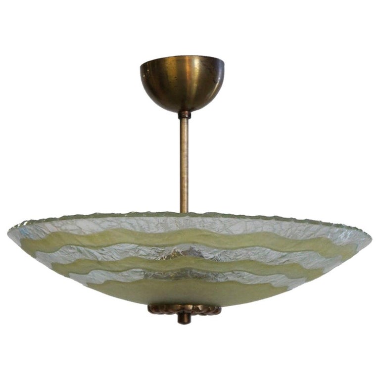 Swedish Modern Art Glass Light Fixture For Sale at 1stDibs modern art