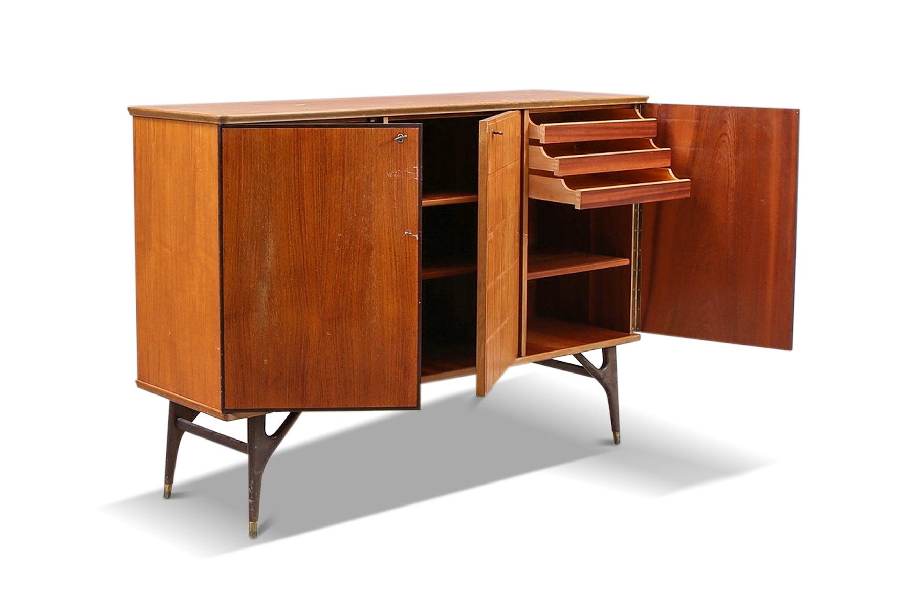 Other Swedish Modern Atomic High Sideboard in Teak