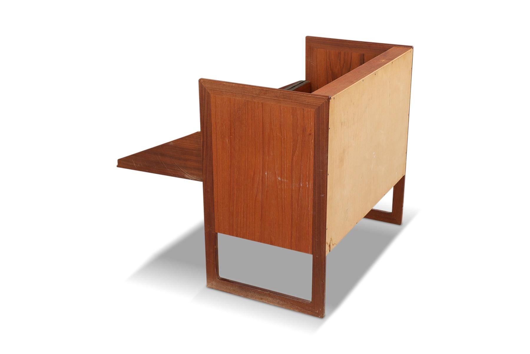 Swedish Modern Bar Cabinet by Arne Wahl Iversen In Good Condition For Sale In Berkeley, CA