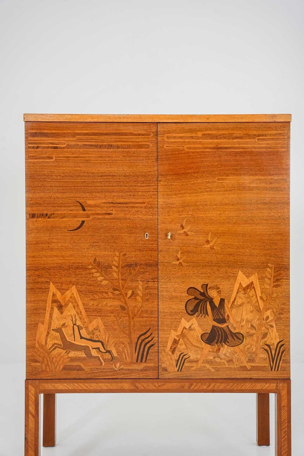 Swedish Modern Bar Cabinet In Good Condition For Sale In Karlstad, SE