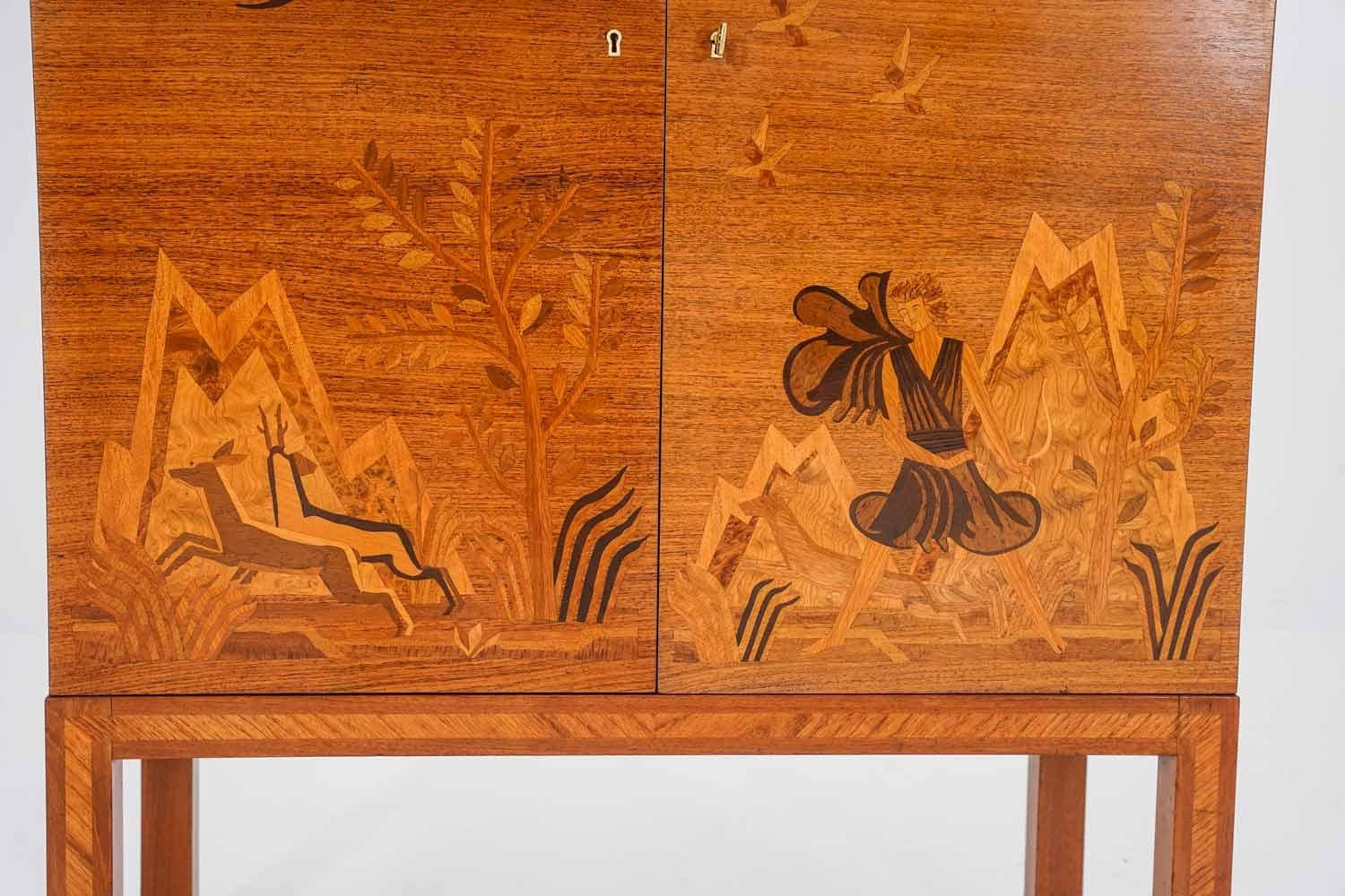 20th Century Swedish Modern Bar Cabinet For Sale