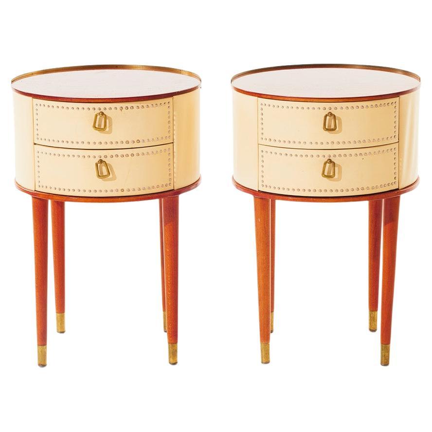 Swedish Modern bedside tables, 1940's For Sale