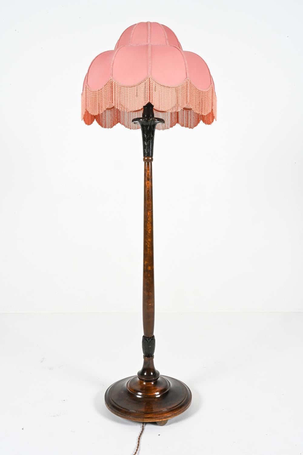 Swedish Modern Beech Floor Lamp, Circa 1930's 6