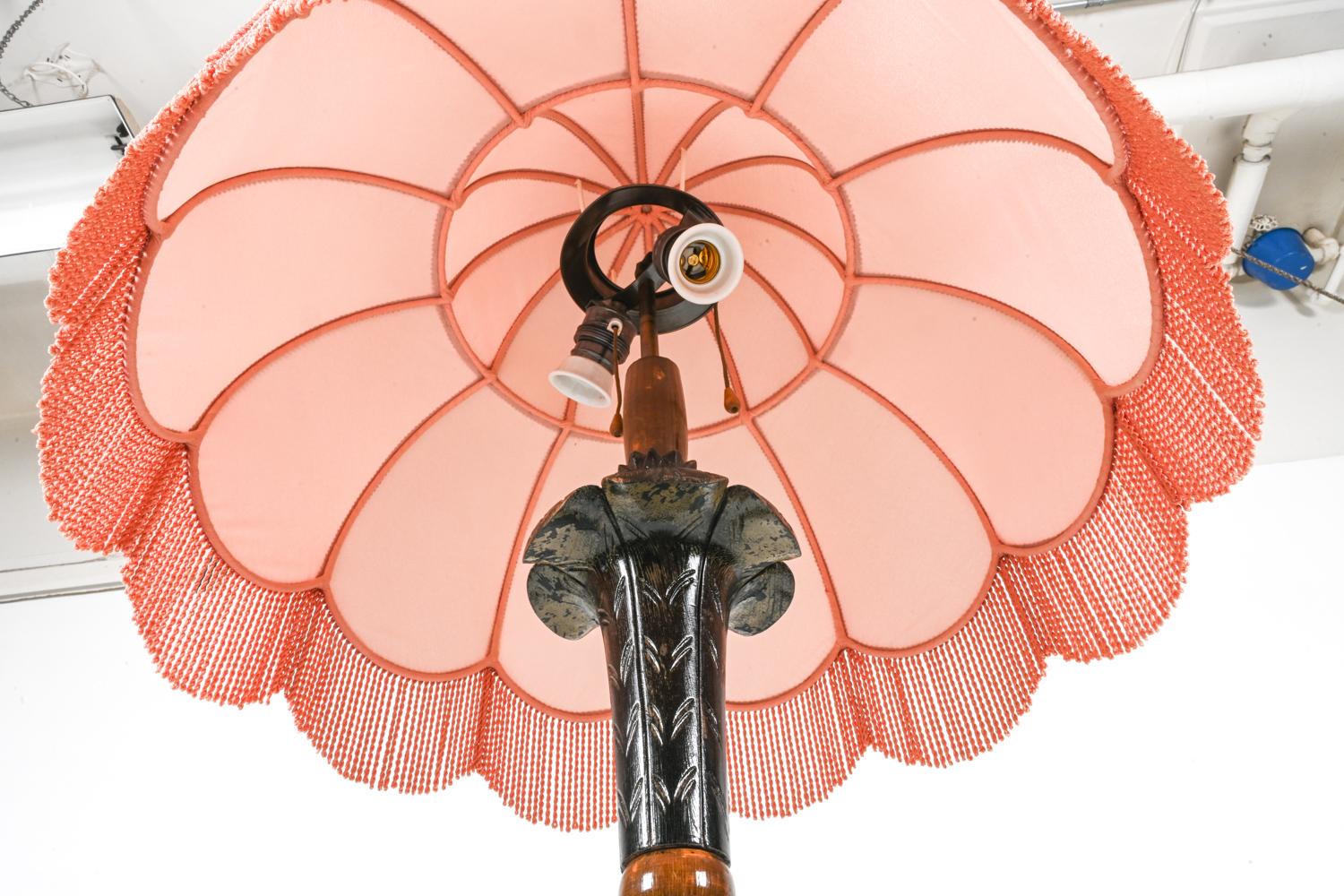 Swedish Modern Beech Floor Lamp, Circa 1930's 3