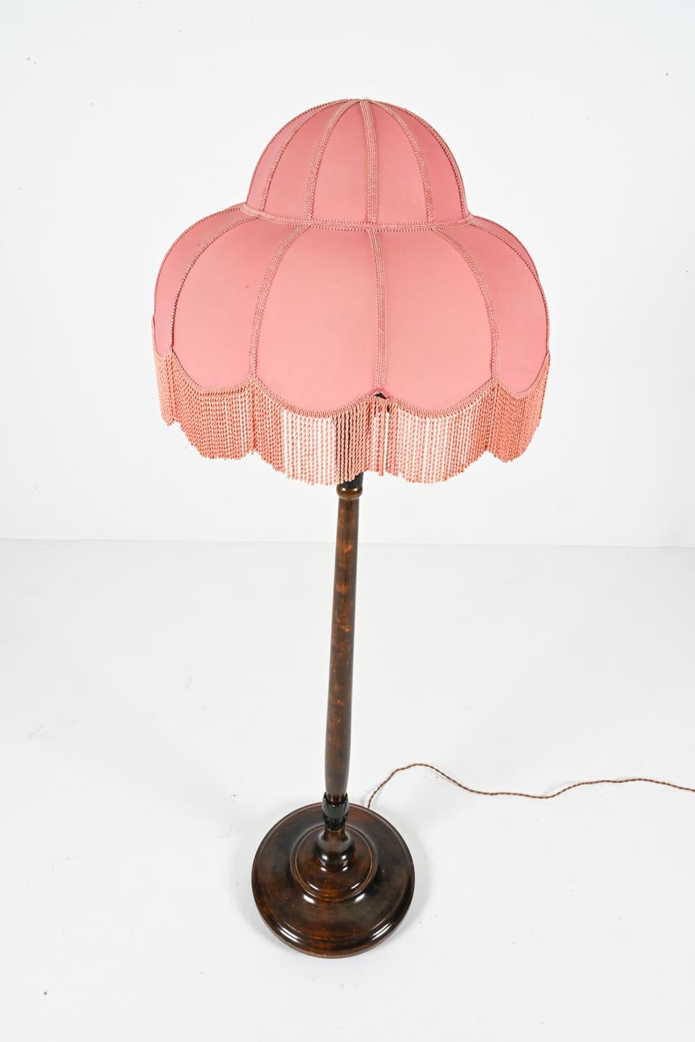 Swedish Modern Beech Floor Lamp, Circa 1930's 4