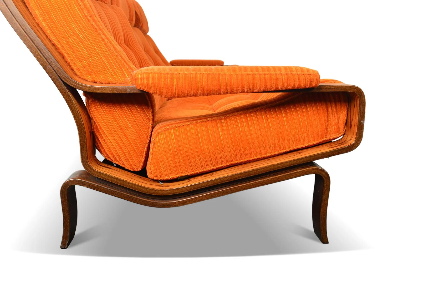 Swedish Modern Bent Rosewood Sofa by Lindlofs Mobler For Sale 2