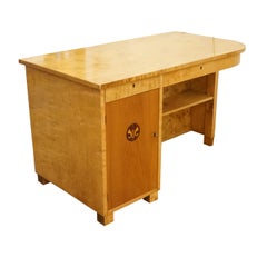 Swedish Modern Birch Desk, circa 1940 