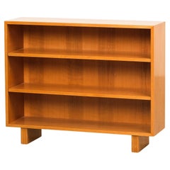 Swedish Modern Birch Low Bookcase, 1940s
