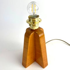 Swedish Modern Birch Table Lamp, 1940s