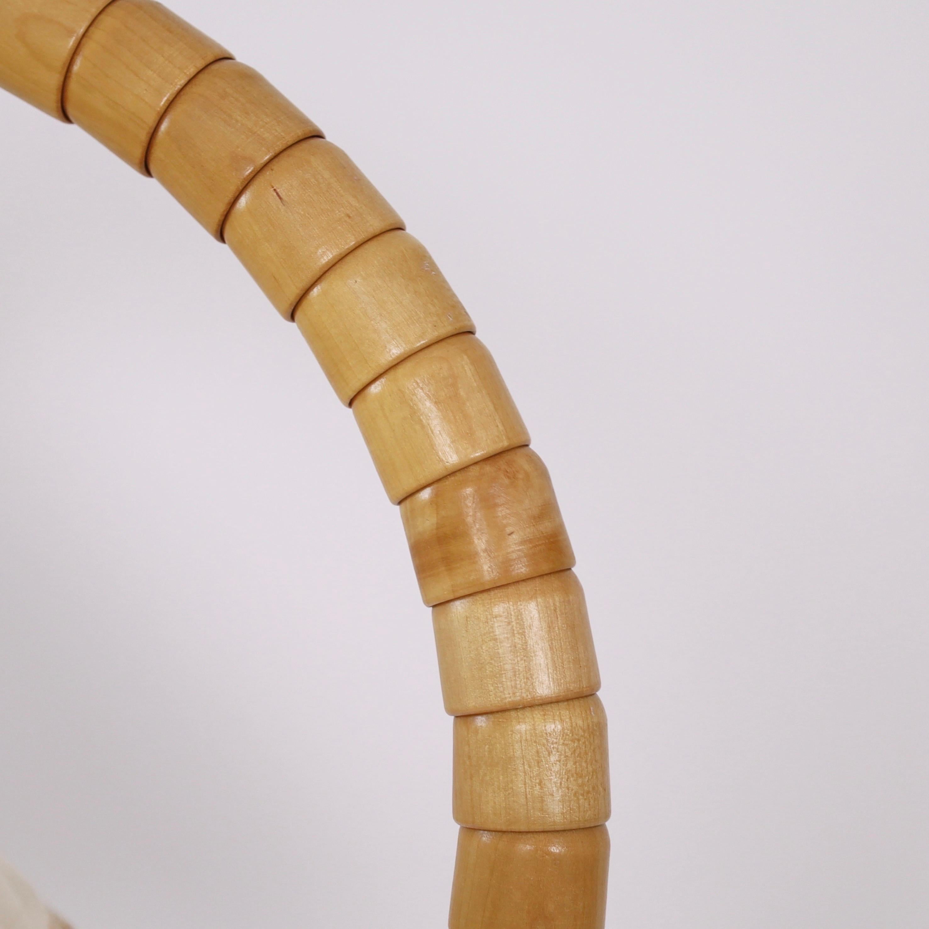 Lampe de table moderne suédoise en bois de bouleau par Markslöjd, Suède, années 1980 en vente 8