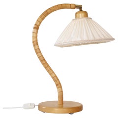 Swedish Modern Birch Wood Table Lamp by Markslöjd, Sweden, 1980s