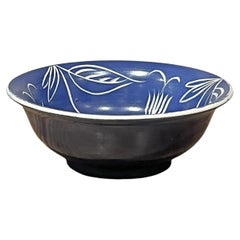 Vintage Swedish Modern Bowl, Glazed Earthenware, Bo Fajans, Design Eva Jancke-Björk