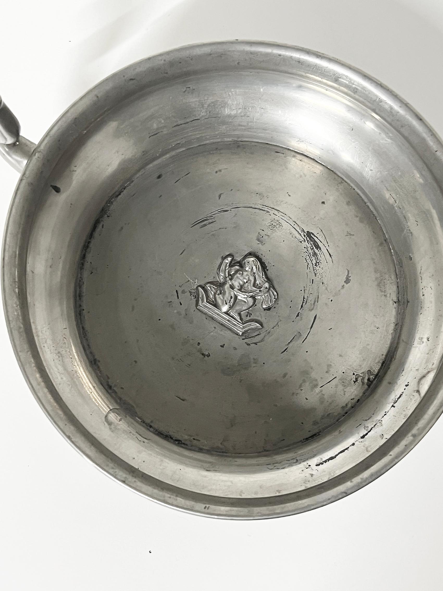 Scandinavian Modern Swedish Modern Bowl in Pewter by CG Hallberg, 1930 For Sale