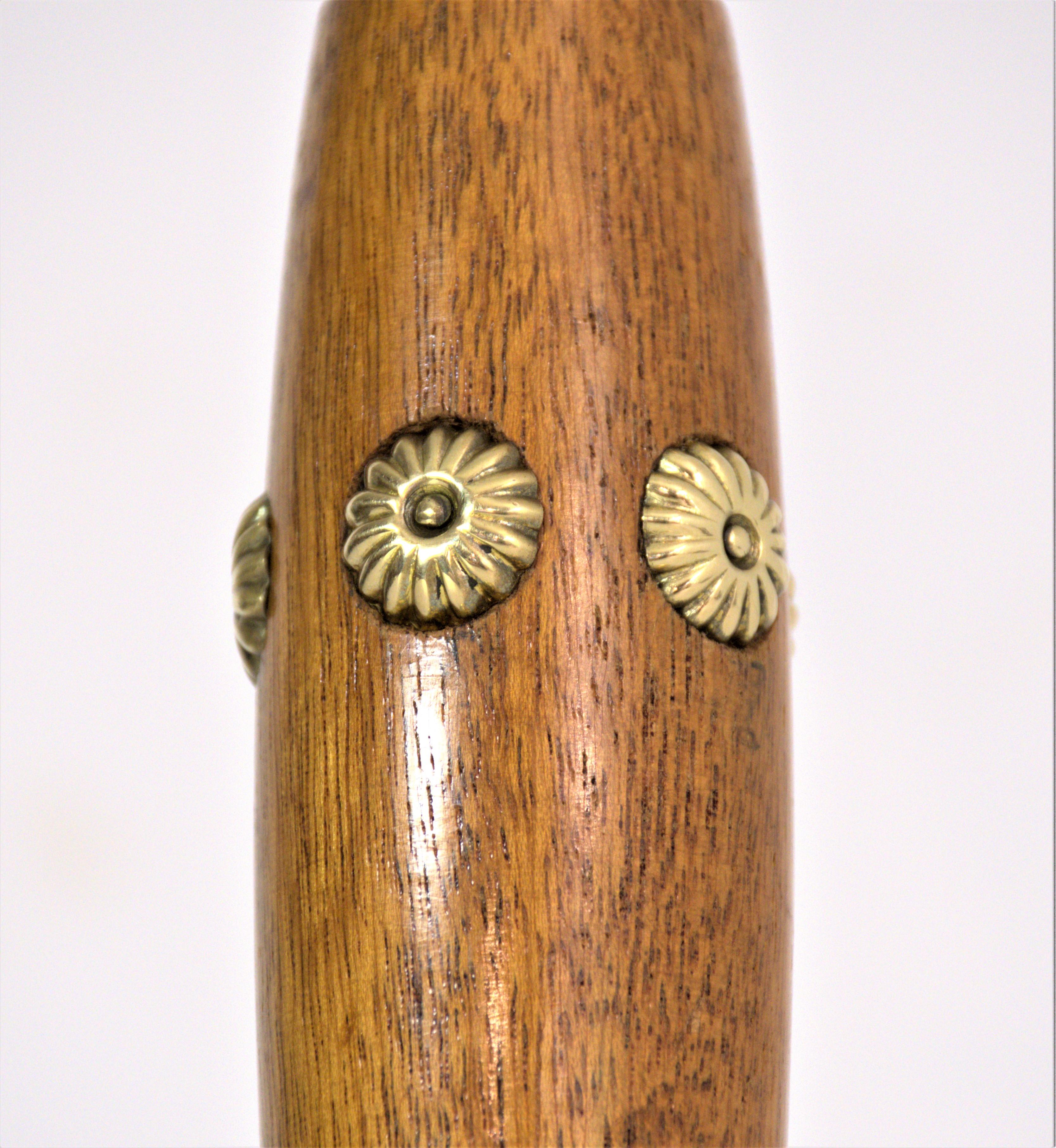 Lampe de table moderne suédoise en laiton et en Beeche par Hans Bergström, années 1940. en vente 5