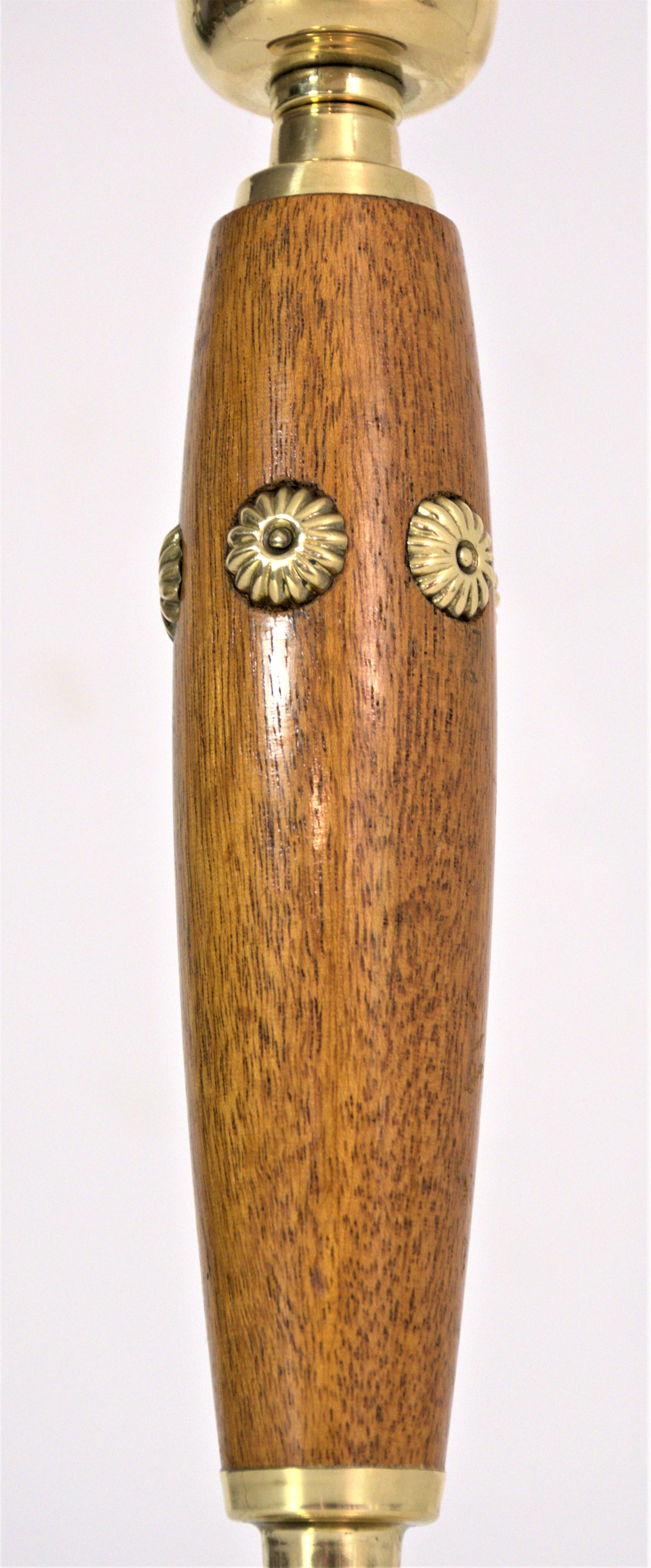 Lampe de table moderne suédoise en laiton et en Beeche par Hans Bergström, années 1940. en vente 6