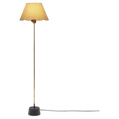 Swedish Modern Brass and Cast Iron Floor Lamp for ASEA, Sweden 1950s