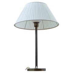 Lampada da tavolo moderna svedese in ottone e vetro di ASEA Belysning, anni '40