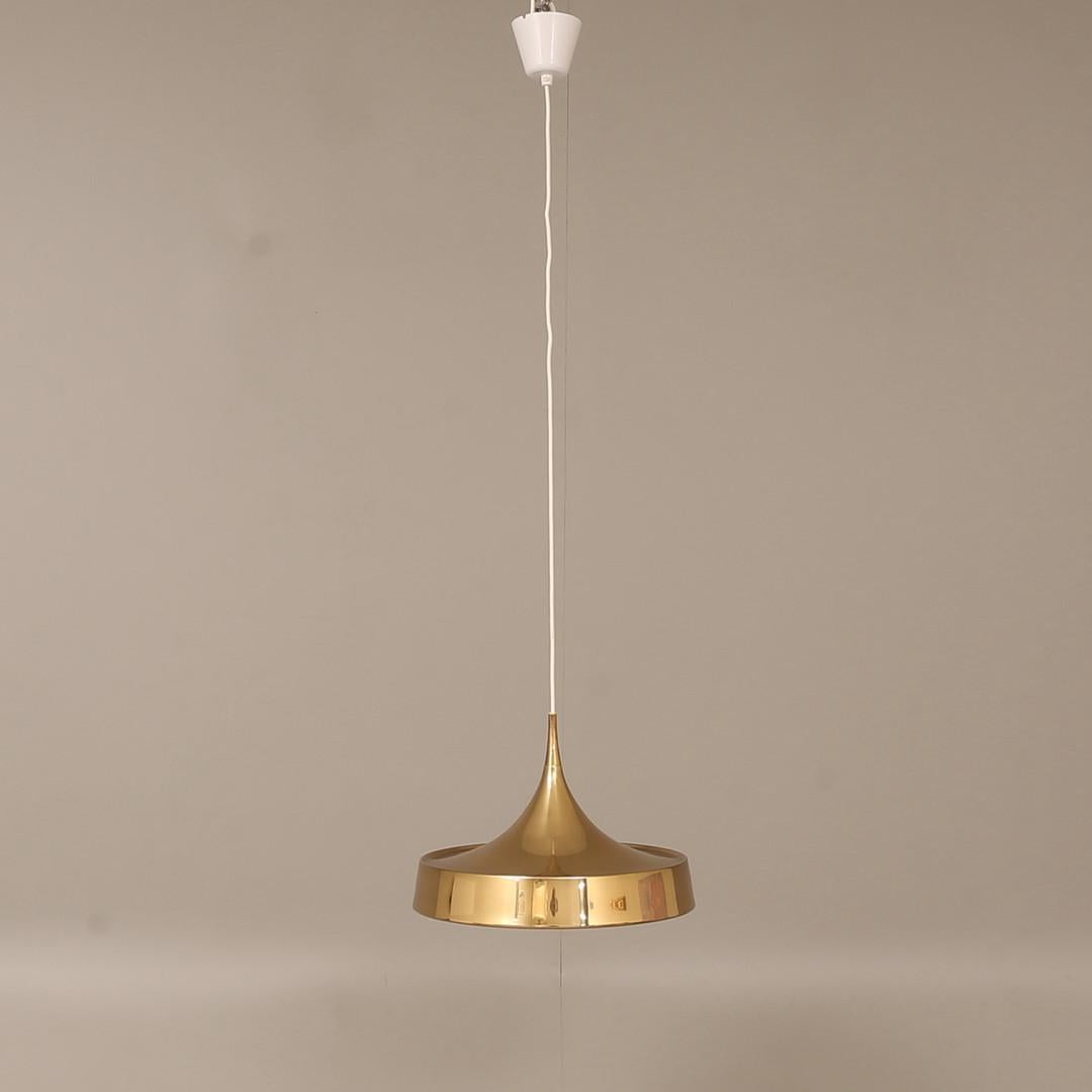 Scandinavian Modern Swedish Modern Brass Ceiling Lamp by Bergboms