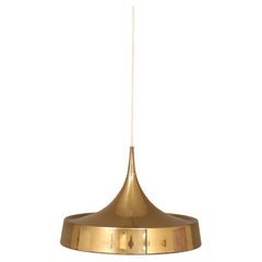 Swedish Modern Brass Ceiling Lamp by Bergboms