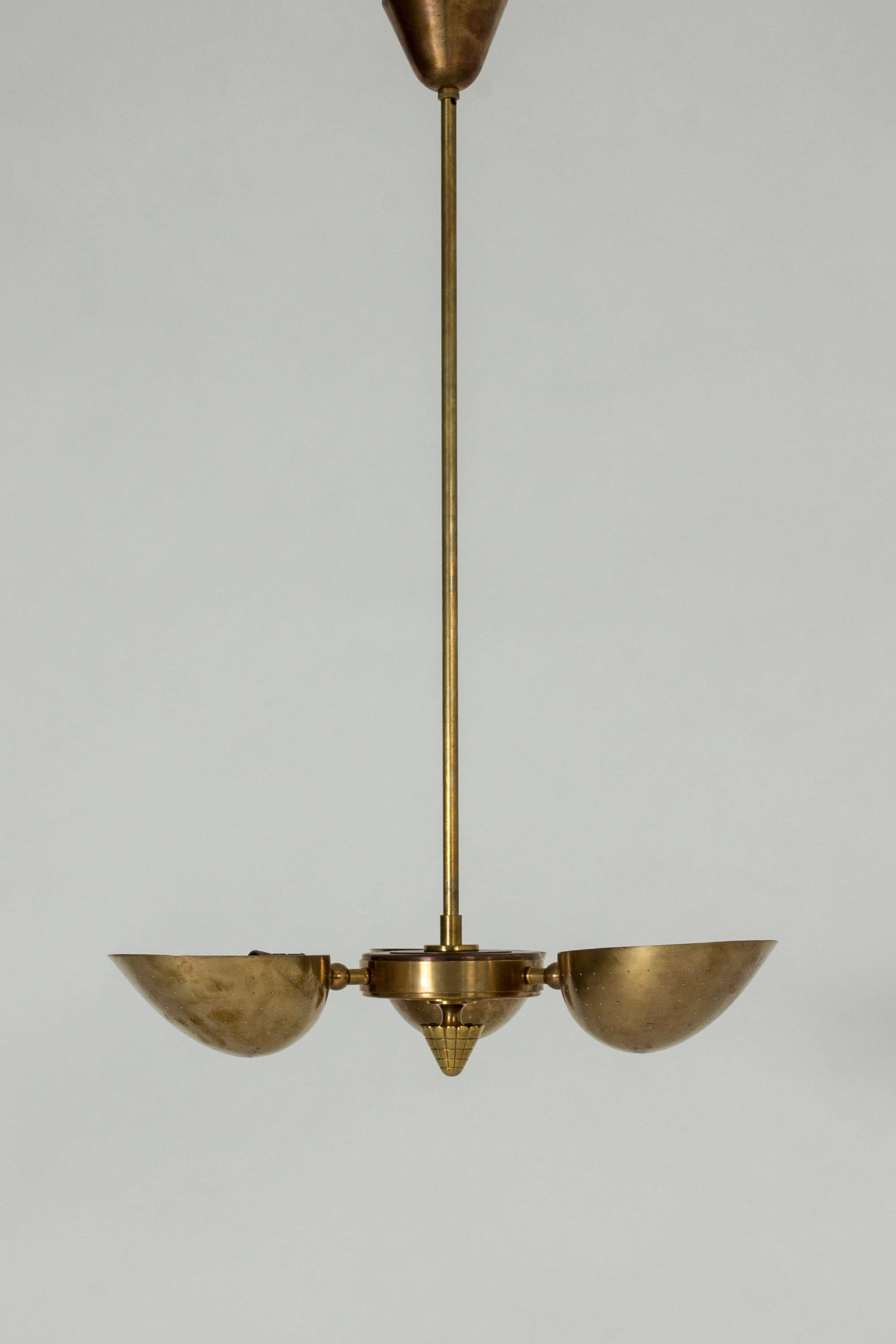 Scandinavian Modern Swedish Modern Brass Ceiling Light