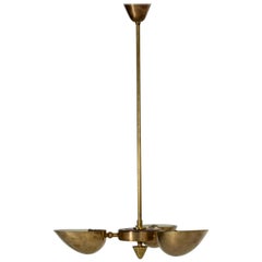 Swedish Modern Brass Ceiling Light