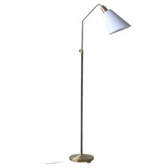 Lampadaire moderne suédois en laiton A 5328 par ASEA Belysning