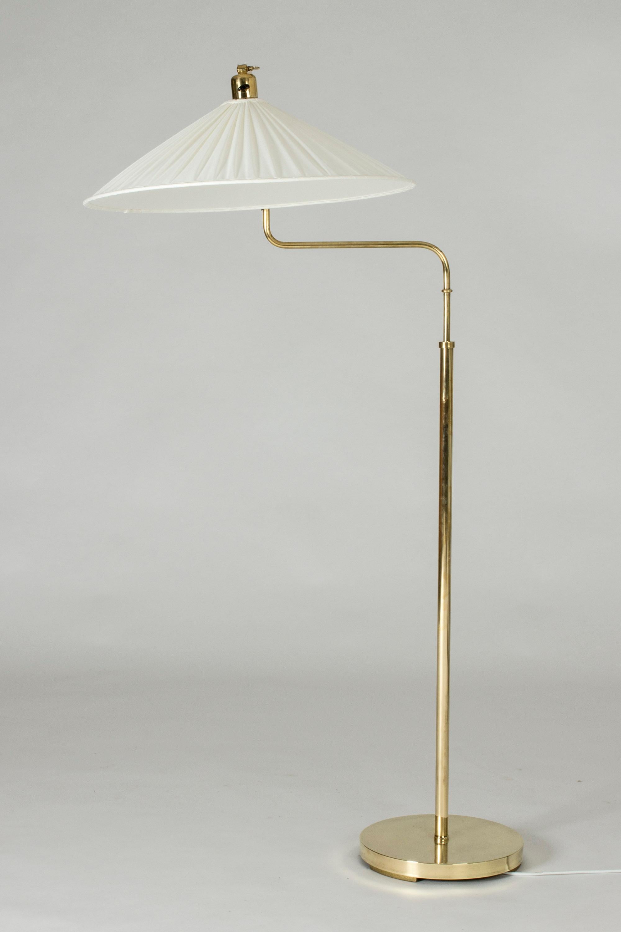 European Swedish Modern Brass Floor Lamp