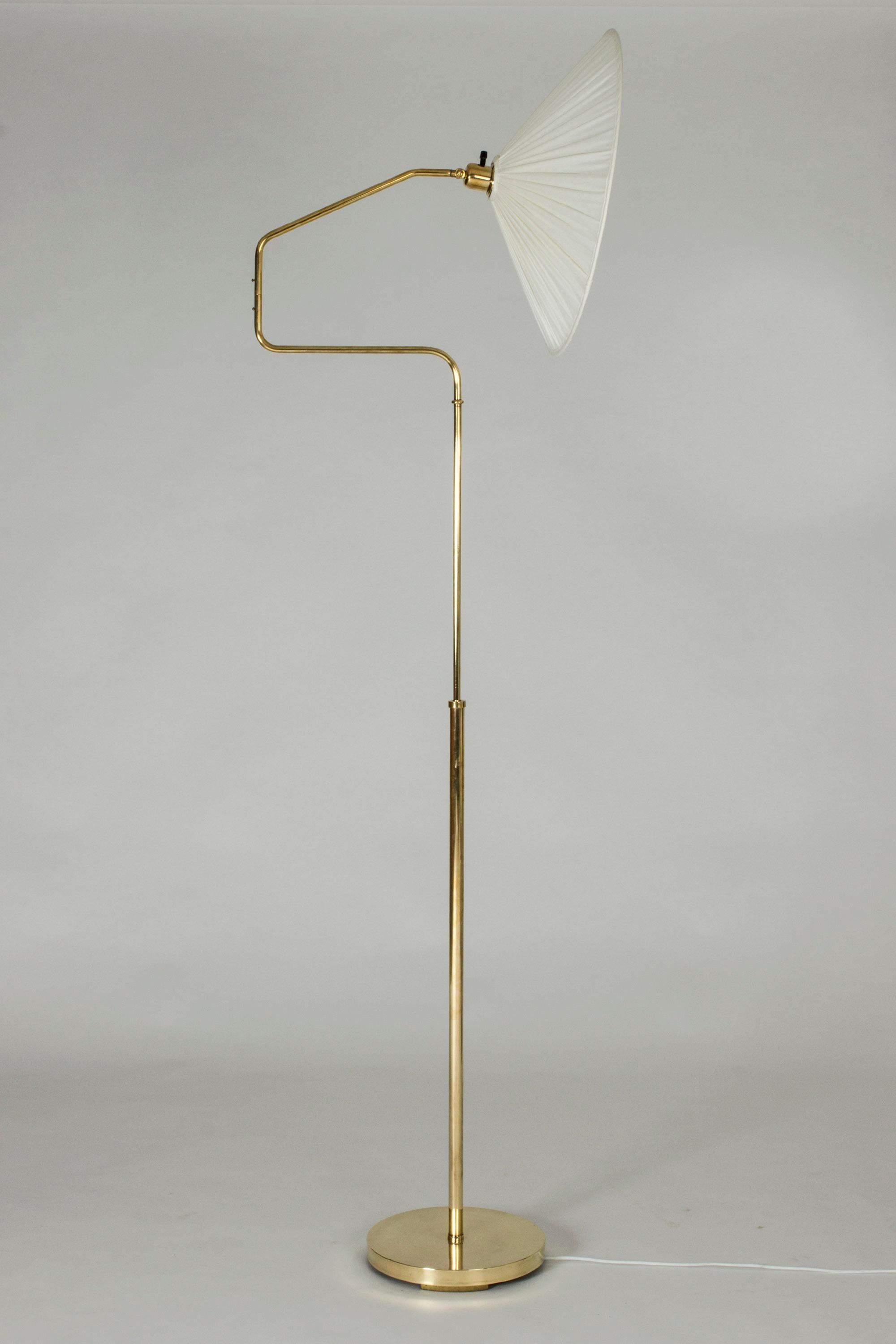 Mid-20th Century Swedish Modern Brass Floor Lamp
