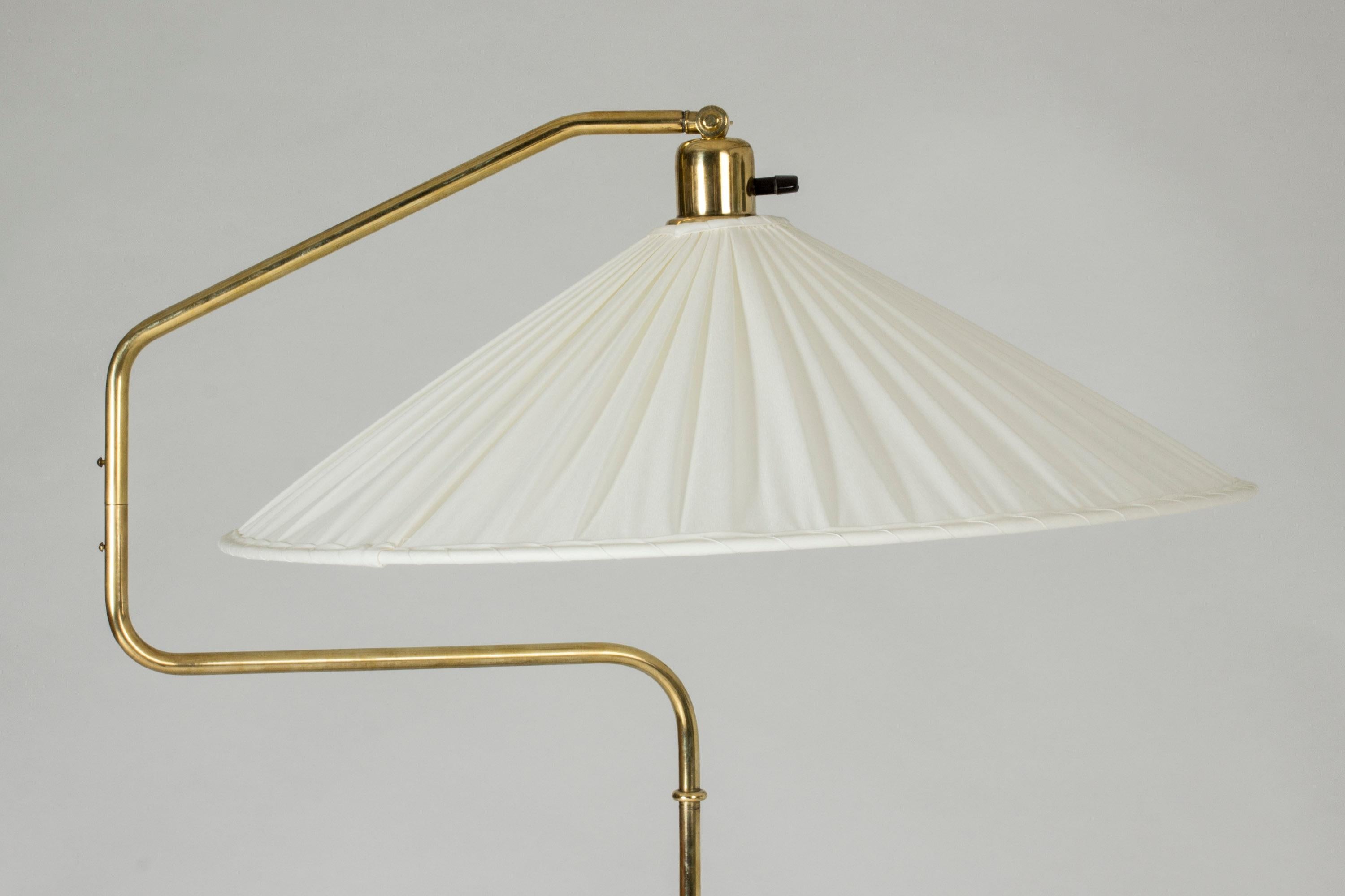 Swedish Modern Brass Floor Lamp 1