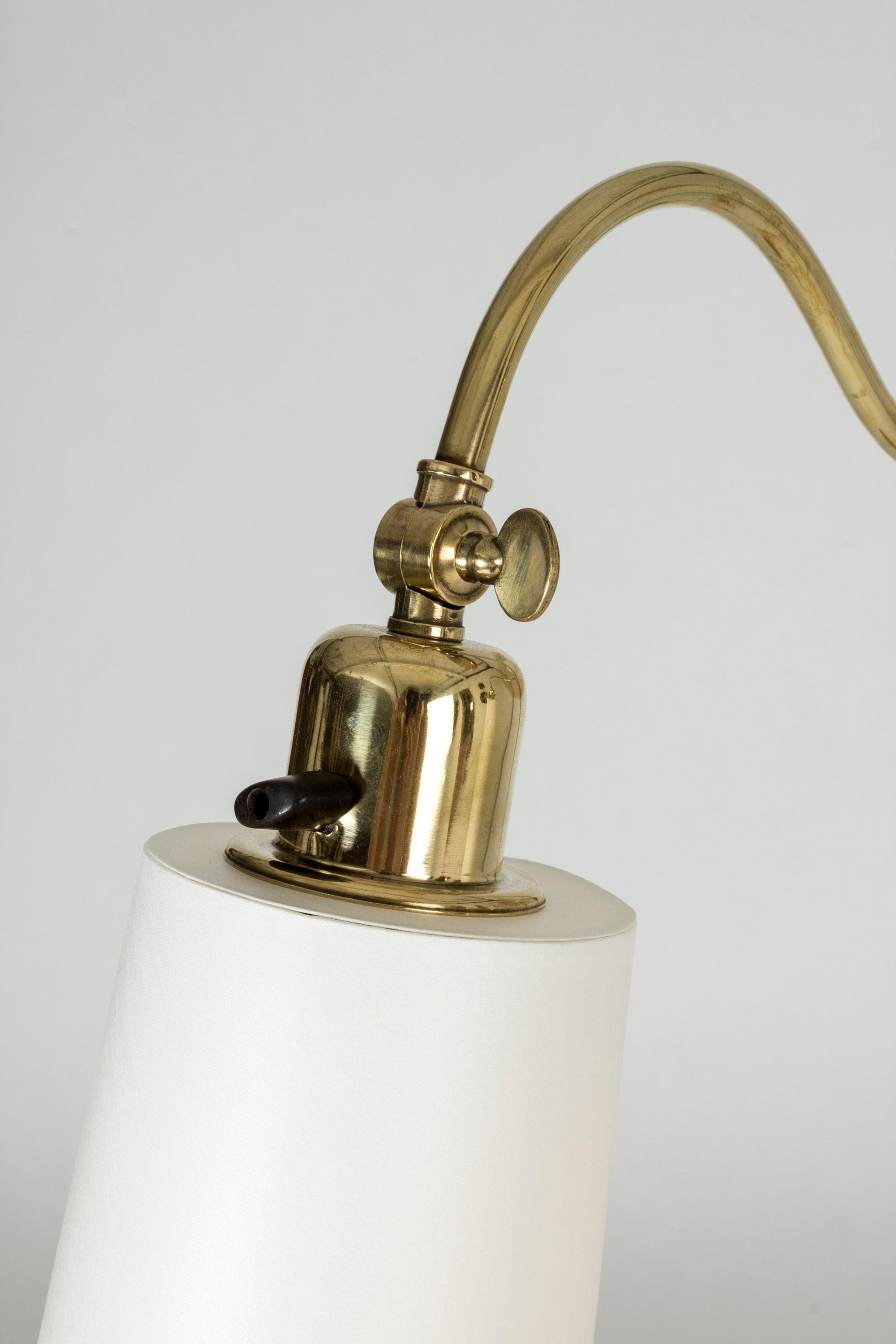 Swedish Modern Brass Floor Lamp For Sale 4