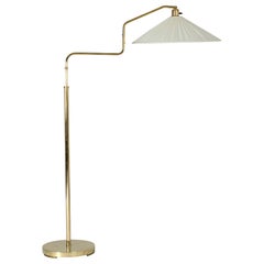 Swedish Modern Brass Floor Lamp